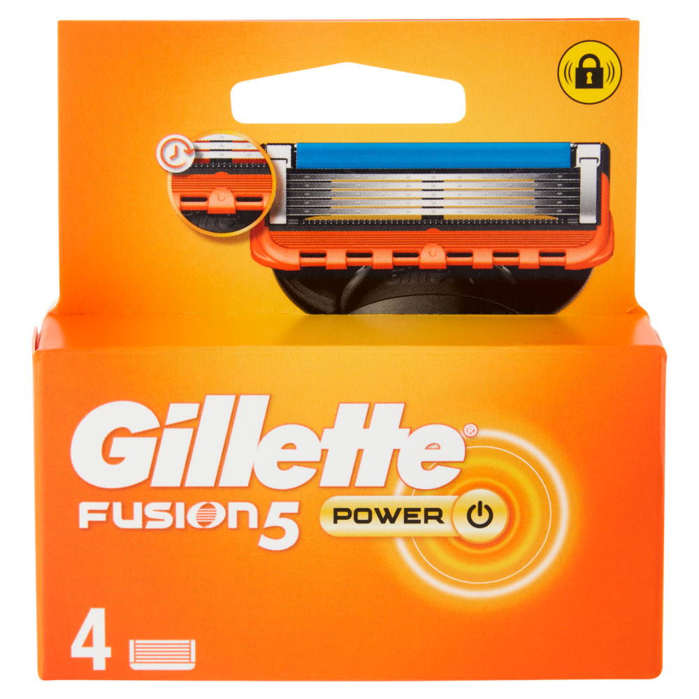 Gillette Fusion5 Power Lamette Di Ricambio Per Rasoio Da Uomo 4