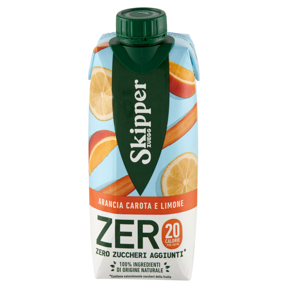 Zuegg Skipper Zero Arancia Carota E Limone Zero Zuccheri Aggiunti 330