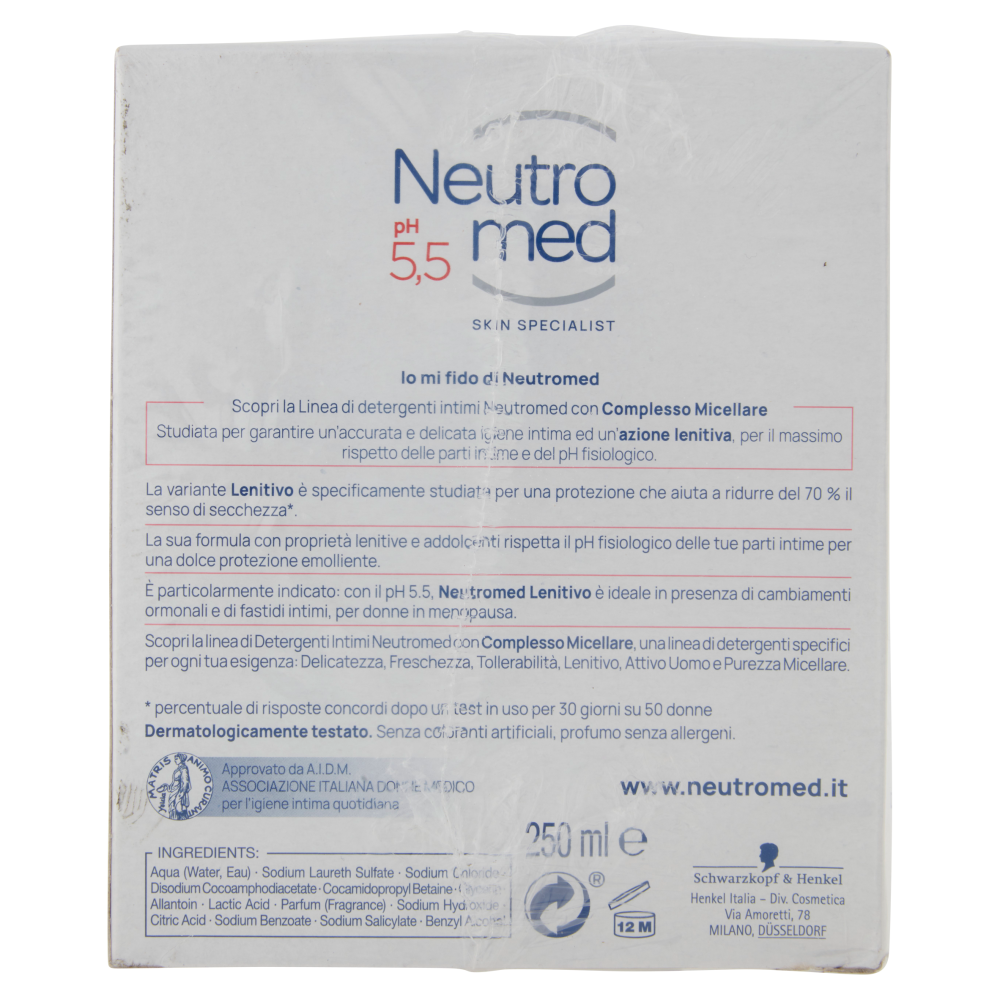 Neutromed PH 5 5 Lenitivo Detergente Intimo 2 X 250 Ml Carrefour