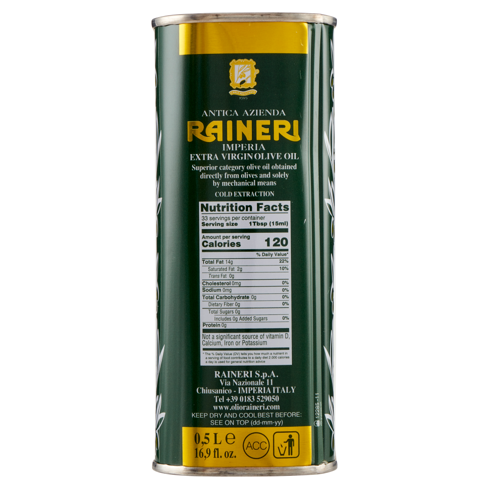 Raineri Olio Extra Vergine Di Oliva Ottenuto A Freddo Ml Carrefour