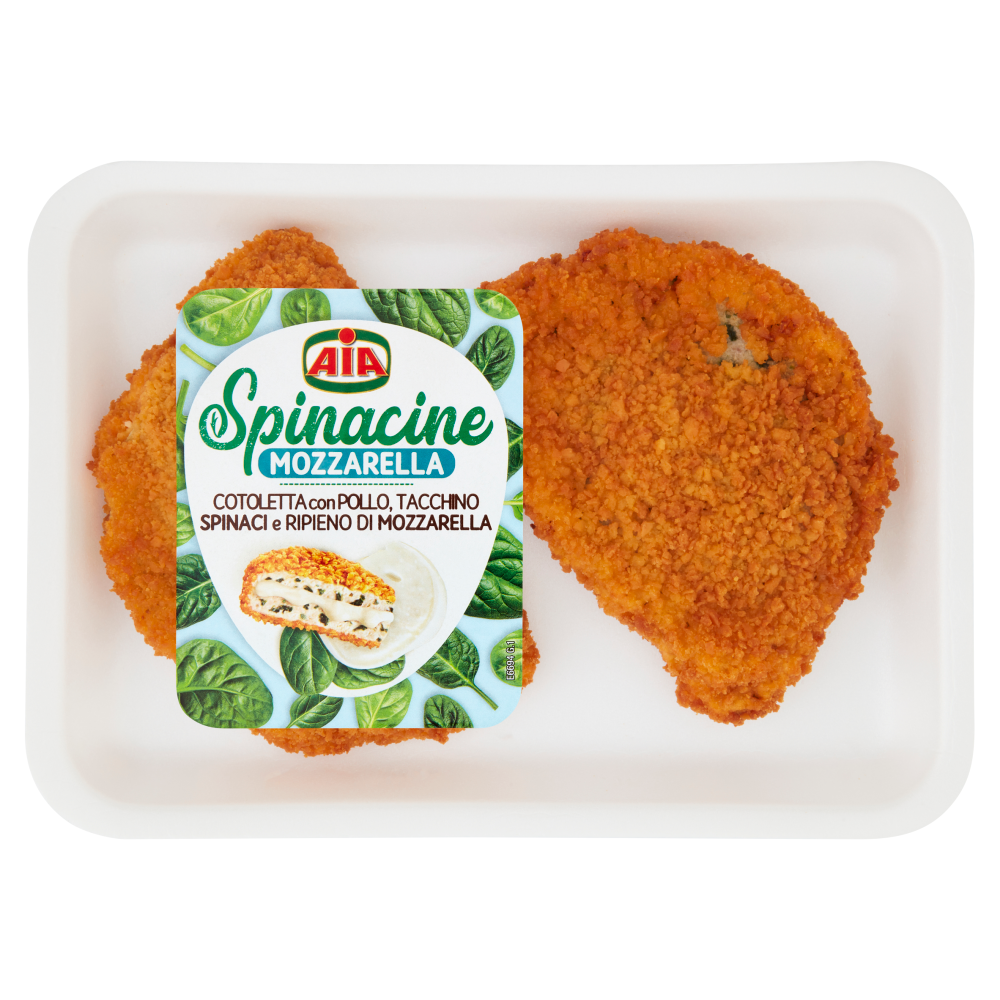 Aia Spinacine Mozzarella Cotoletta Con Pollo Spinaci E Ripieno Di