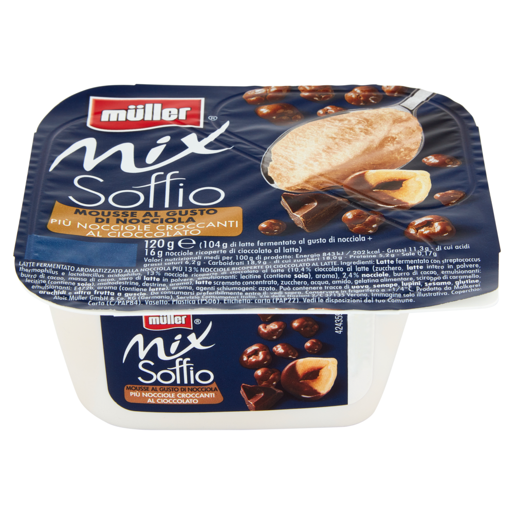 M Ller Mix Soffio Mousse Al Gusto Di Nocciola Pi Nocciole Croccanti Al