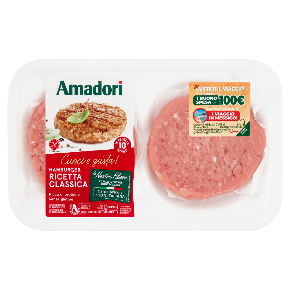 Amadori Hamburger Ricetta Classica Kg Carrefour