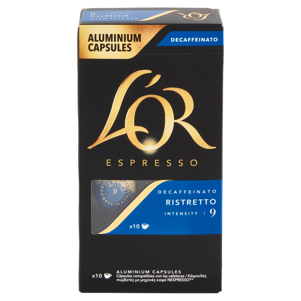 L Or Espresso Decaffeinato Ristretto Capsule G Carrefour