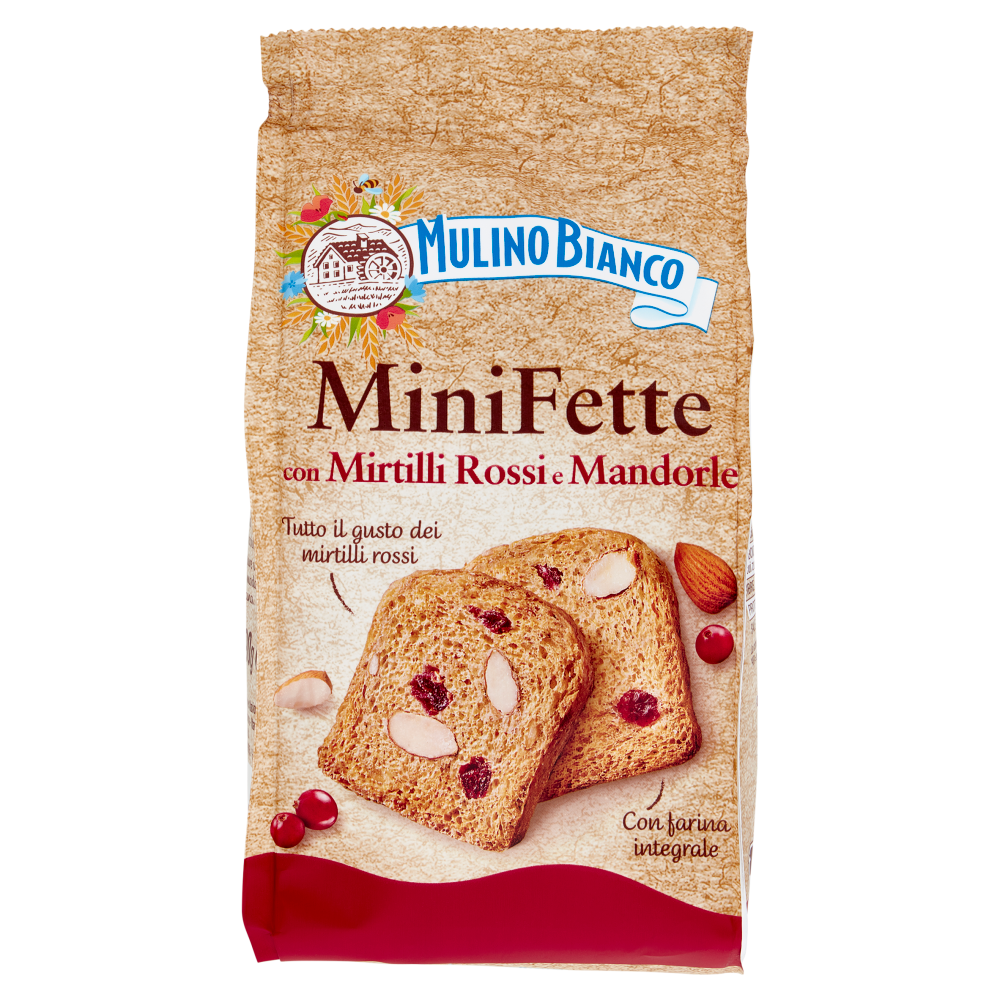 Mulino Bianco Mini Fette Biscottate Con Mirtilli Rossi E Mandorle G