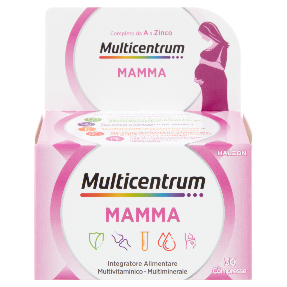 Multicentrum Mamma Integratore Multivitaminico E Acido Folico Per Donne