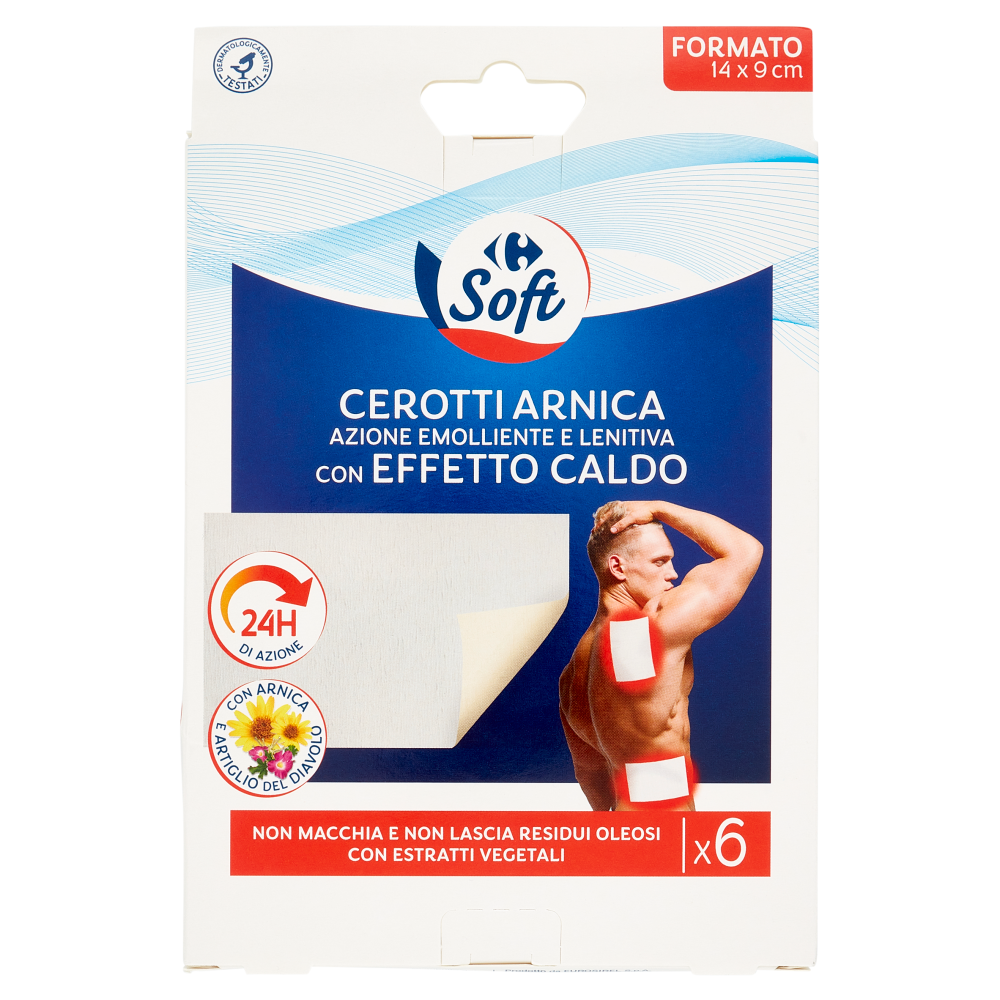 Carrefour Soft Cerotti Arnica Azione Emolliente E Lenitiva Con Effetto