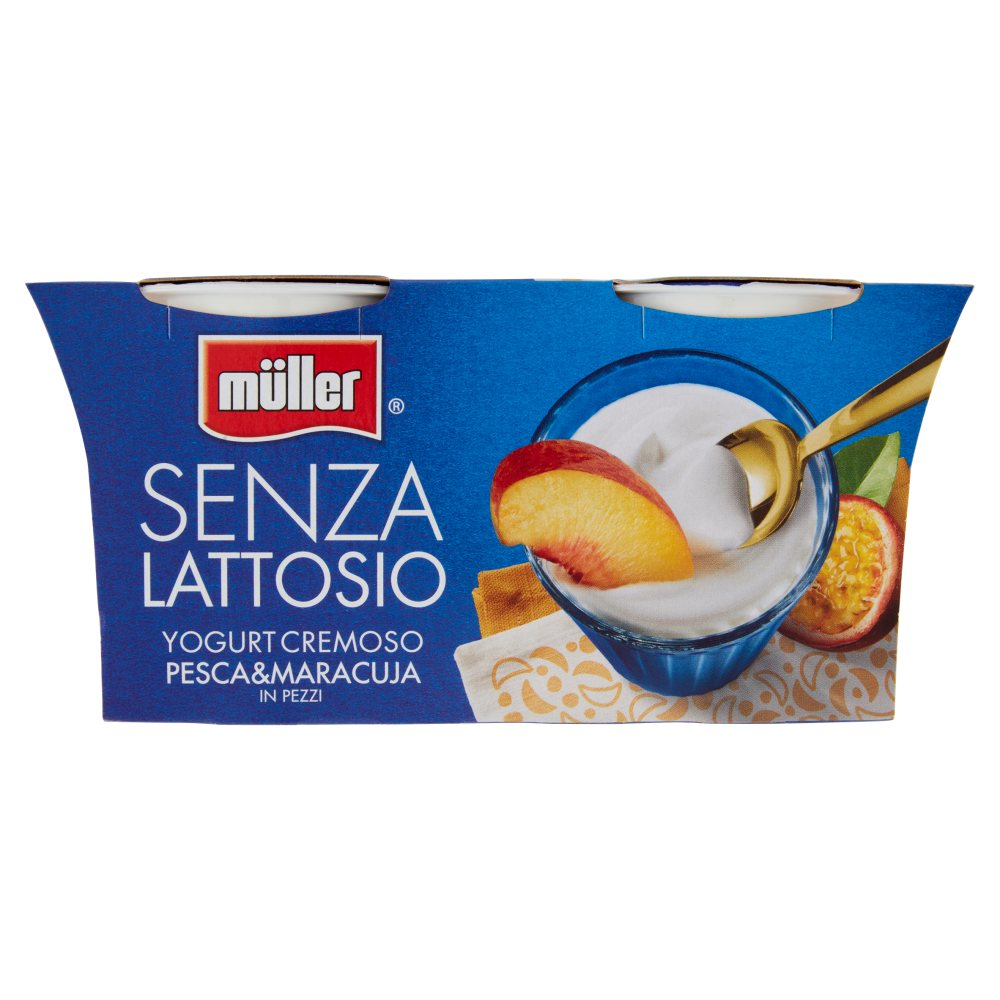 M Ller Senza Lattosio Yogurt Cremoso Pesca Maracuja In Pezzi X