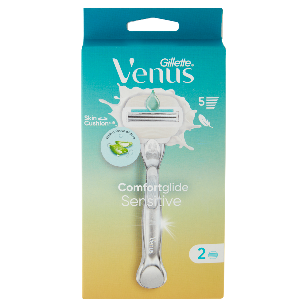 Gillette Venus Comfortglide Sensitive Rasoio Donna A Lame Manico