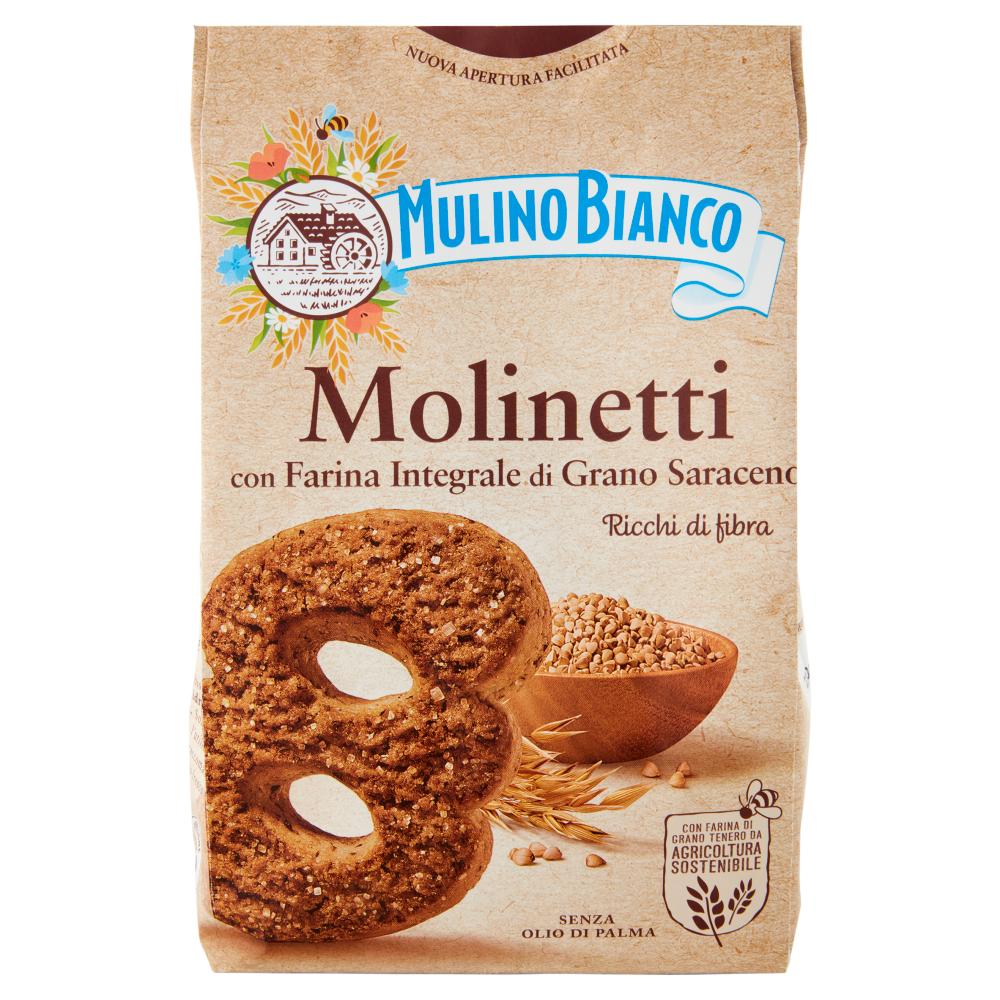 Mulino Bianco Molinetti Biscotti Con Farina Integrale E Grano Saraceno