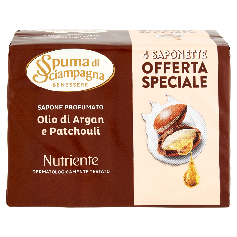 Spuma Di Sciampagna Benessere Nutriente Sapone Profumato Olio Di Argan