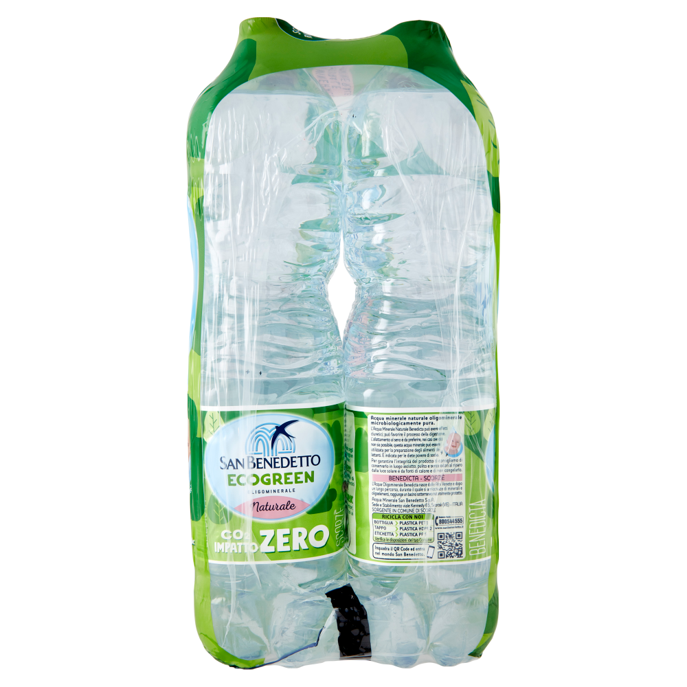 San Benedetto Acqua Naturale Benedicta Ecogreen X L Carrefour