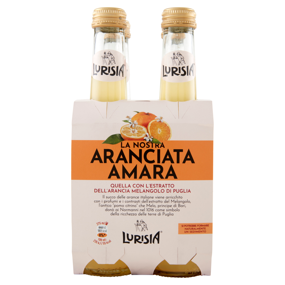 Lurisia La Nostra Aranciata Amara Confezione 4 X 275 Ml Carrefour