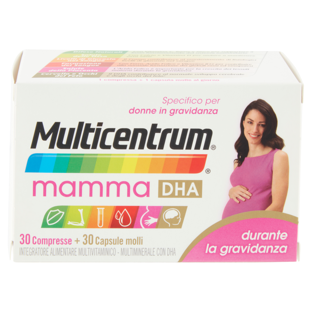 Multicentrum Mamma Dha Integratore Multivitaminico Con Acido Folico Per