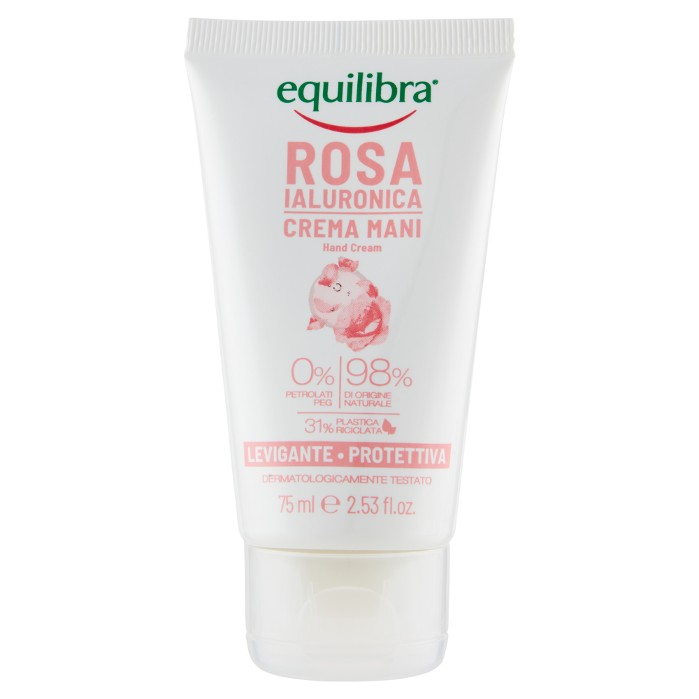 Equilibra Rosa Ialuronica Crema Mani Levigante Protettiva Ml