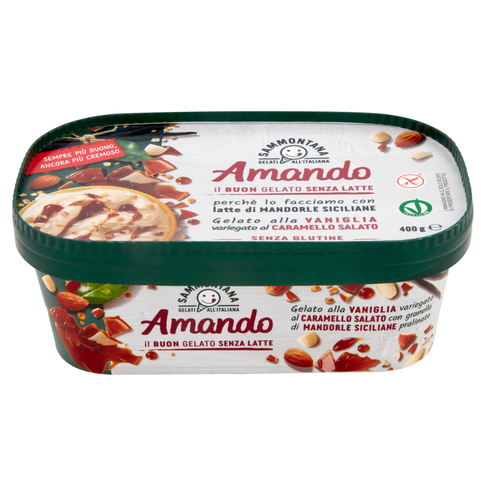 Sammontana Amando Gelato Alla Vaniglia Variegato Al Caramello Salato