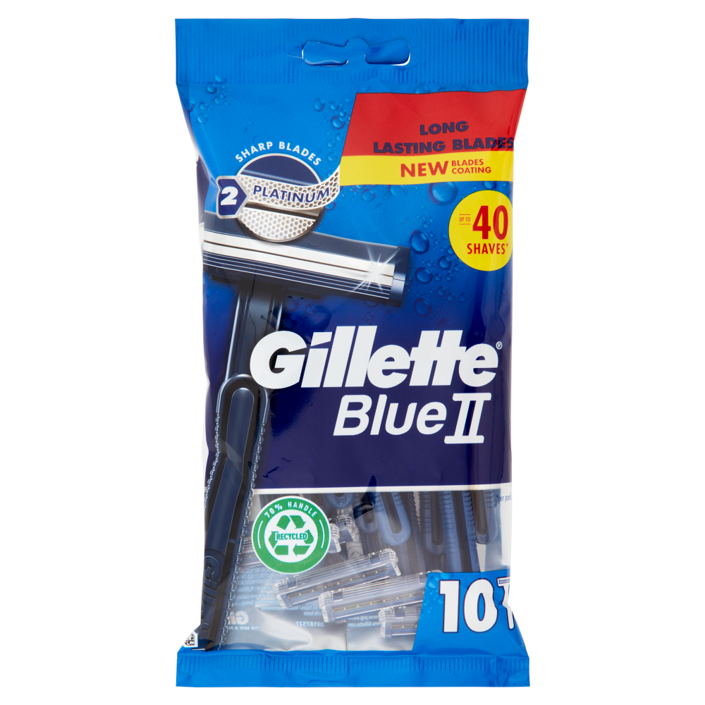 Gillette Blue Ii Rasoio Da Uomo Usa E Getta A Lame Rasoi Carrefour