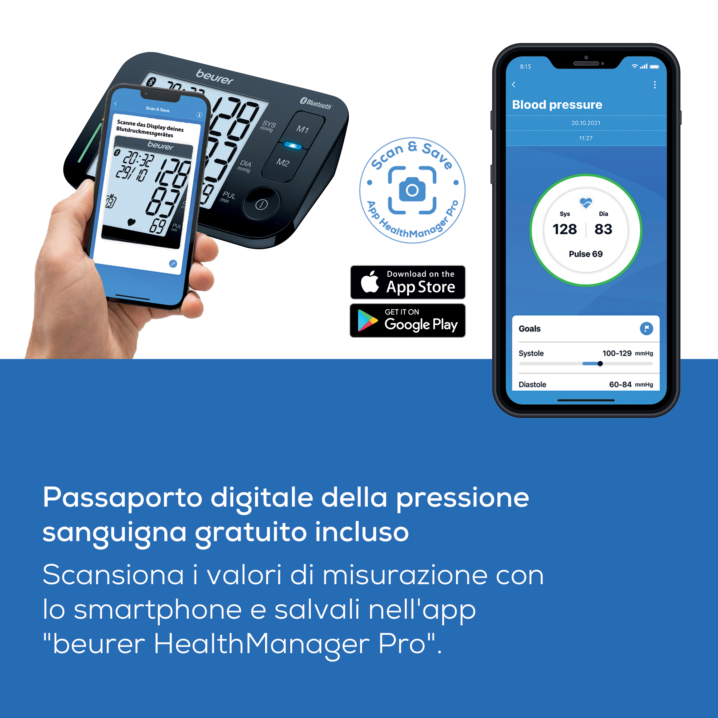 Beurer BM 54 Misuratore Di Pressione Da Braccio Connessione Bluetooth