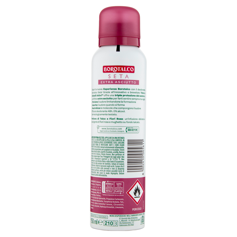 Borotalco Seta Profumo Di Talco E Fiori Rosa Deo Spray Ml Carrefour