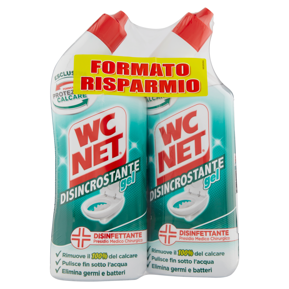 Wc Net Pulitore Liquido Per Wc Disincrostante Disinfettante Gel X