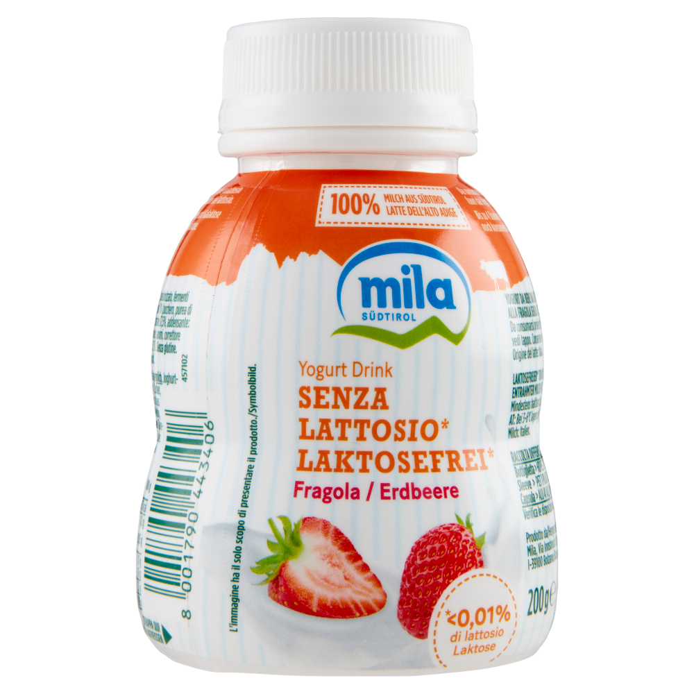 Mila Yogurt Drink Senza Lattosio Fragola G Carrefour