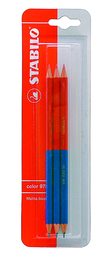 Matita bicolore - STABILO bicolor - rosso/blu - Confezione da 12 :  : Cancelleria e prodotti per ufficio