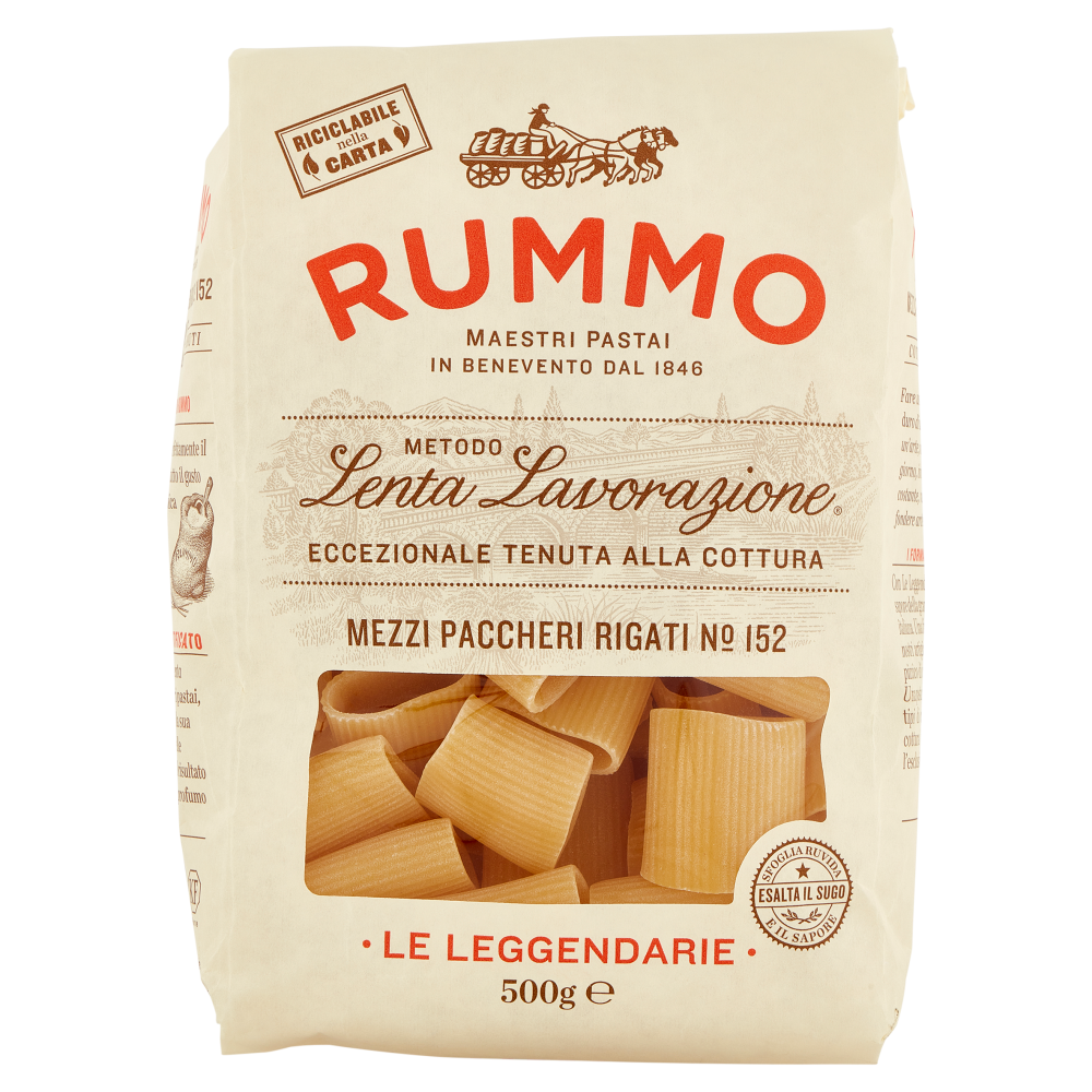 Rummo Le Leggendarie Mezzi Paccheri Rigati № 152 500 g