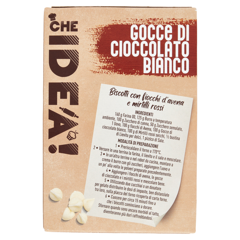 Che Idea! Gocce di Cioccolato Bianco 200 g