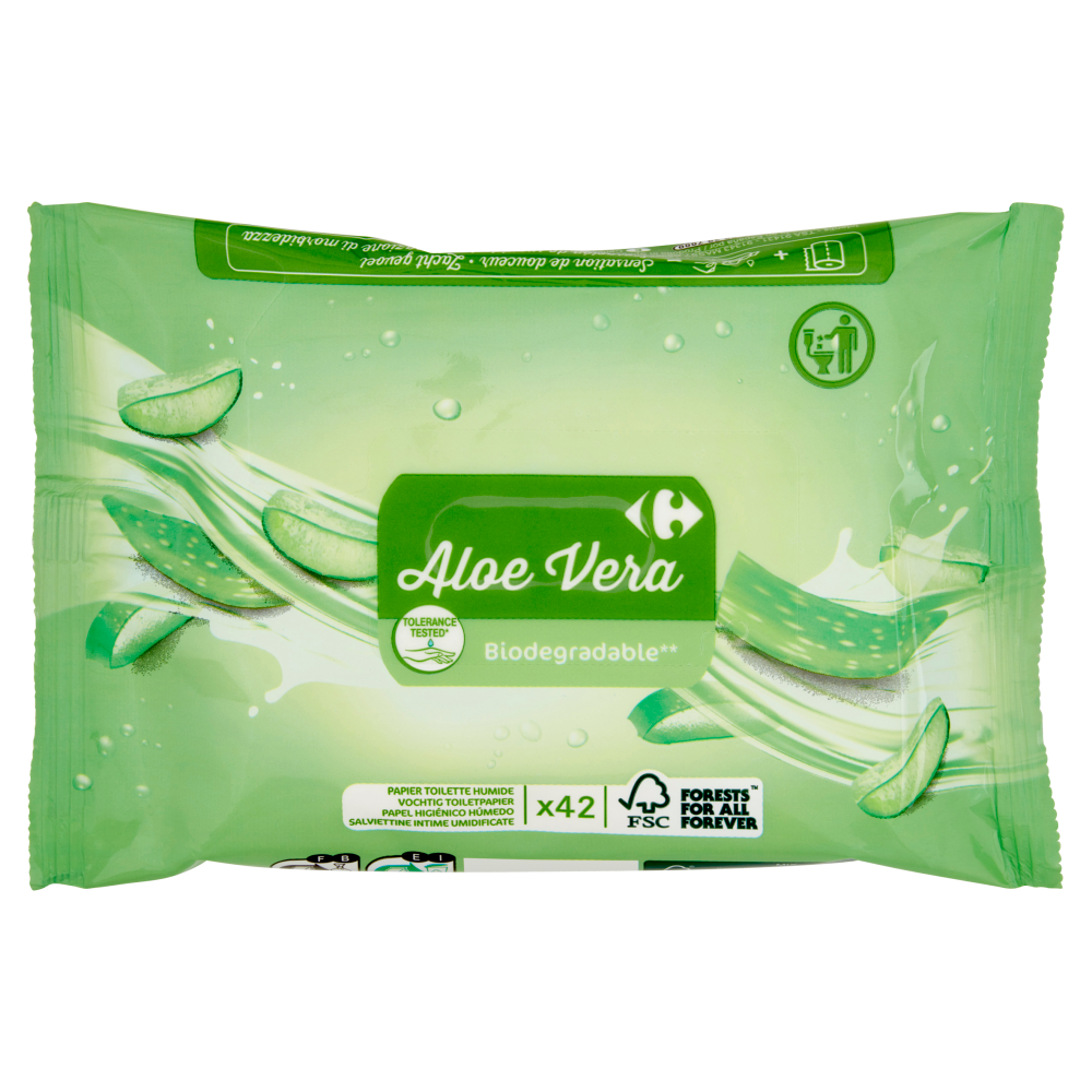 Fria Easy Classic Salviette Intime Biodegradabili Aloe Vera Gettabili nel  WC 400
