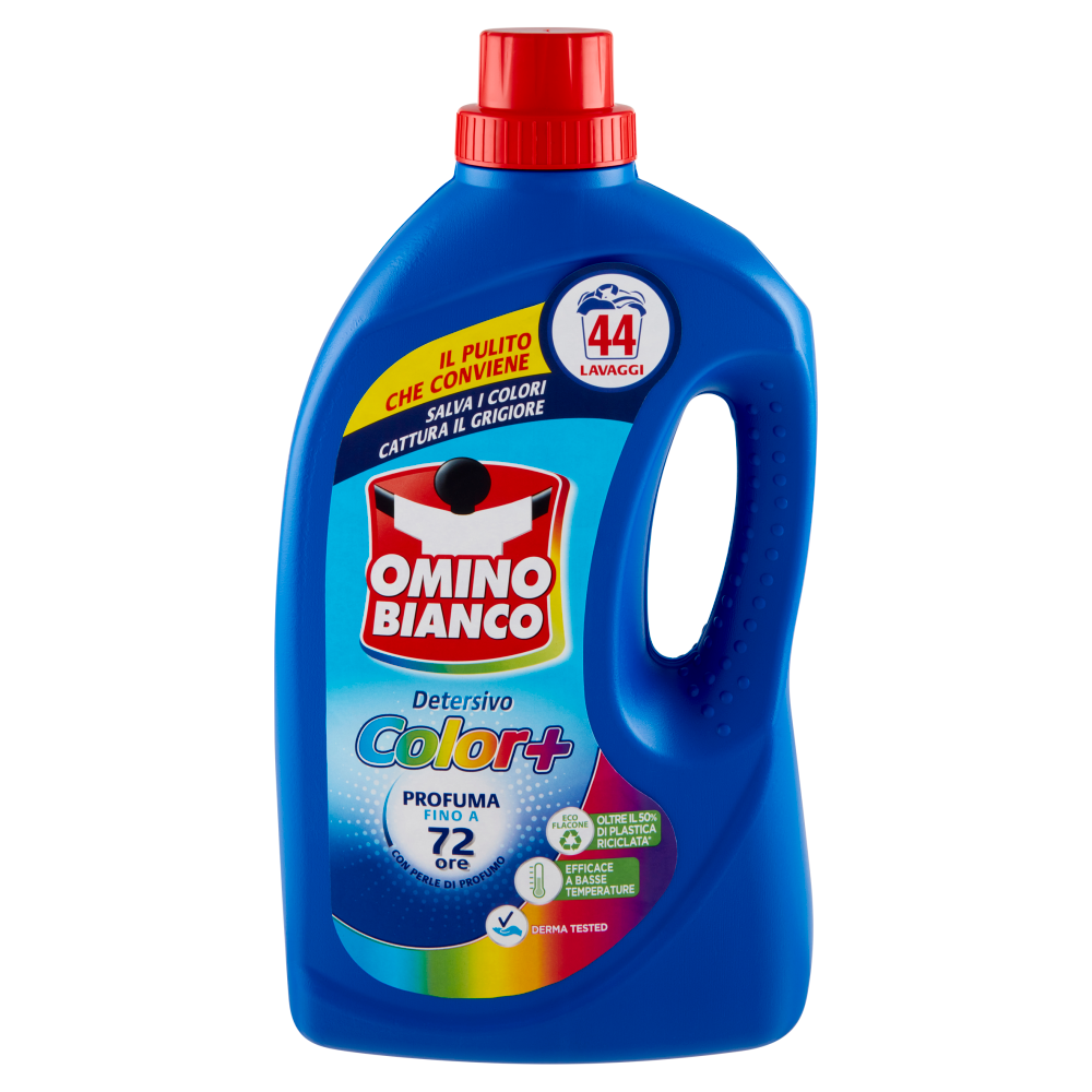 Omino Bianco Detersivo Lavatrice Liquido Color+ 44 Lavaggi 1760 ml