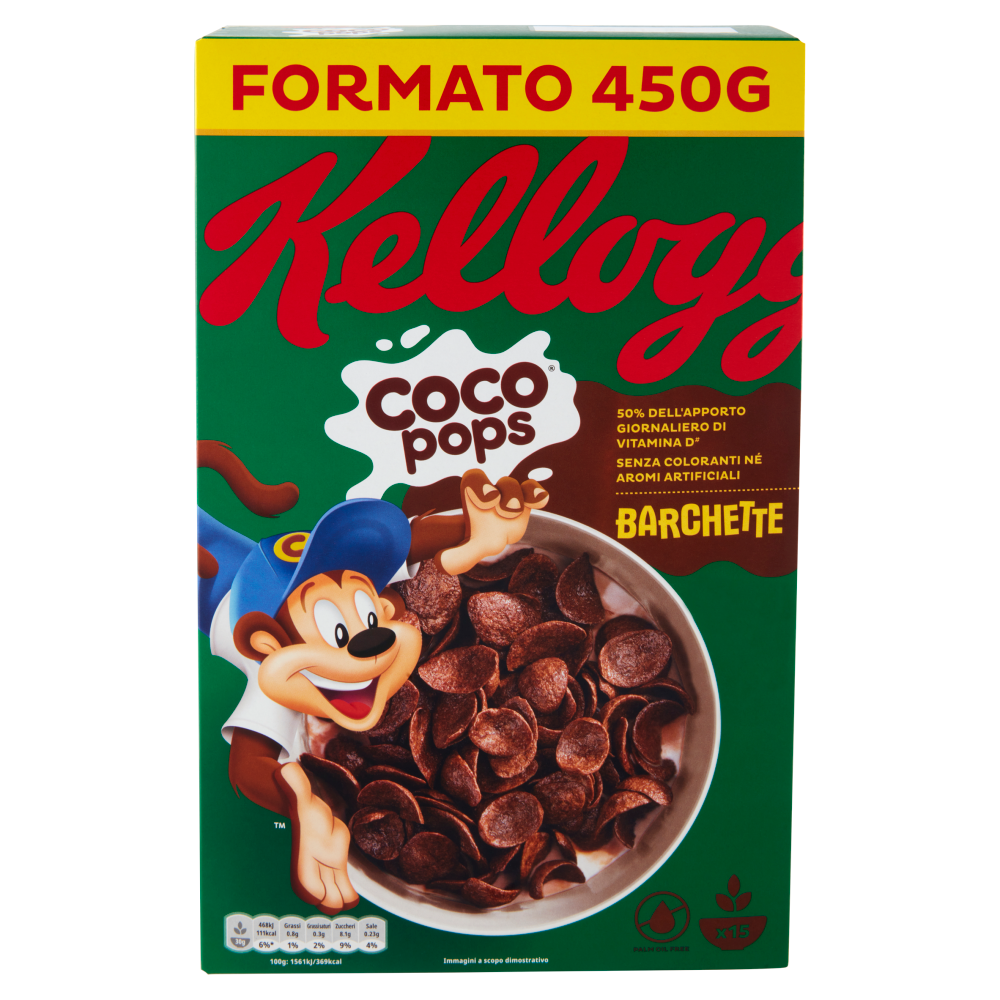 Kellogg's Coco Pops Barchette 450 G | Carrefour