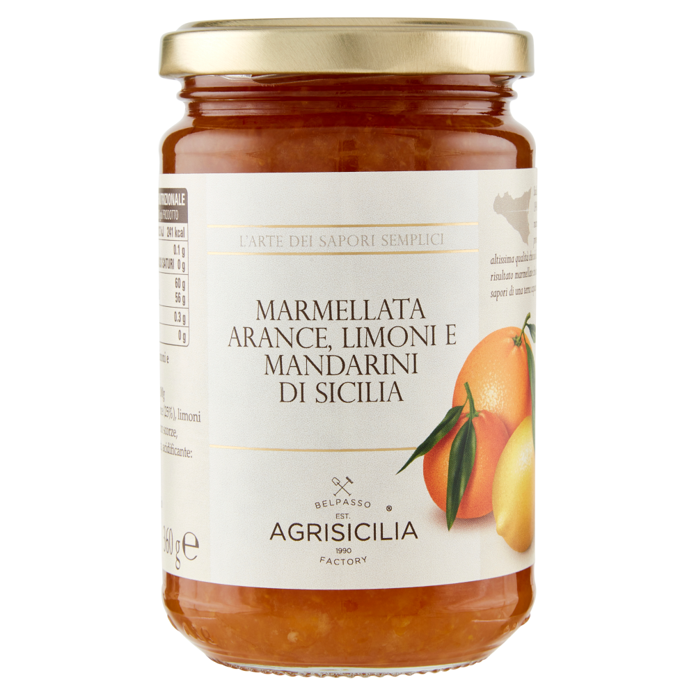 Agrisicilia Marmellata Arance Limoni E Mandarino Di Sicilia 360 G Carrefour 0722