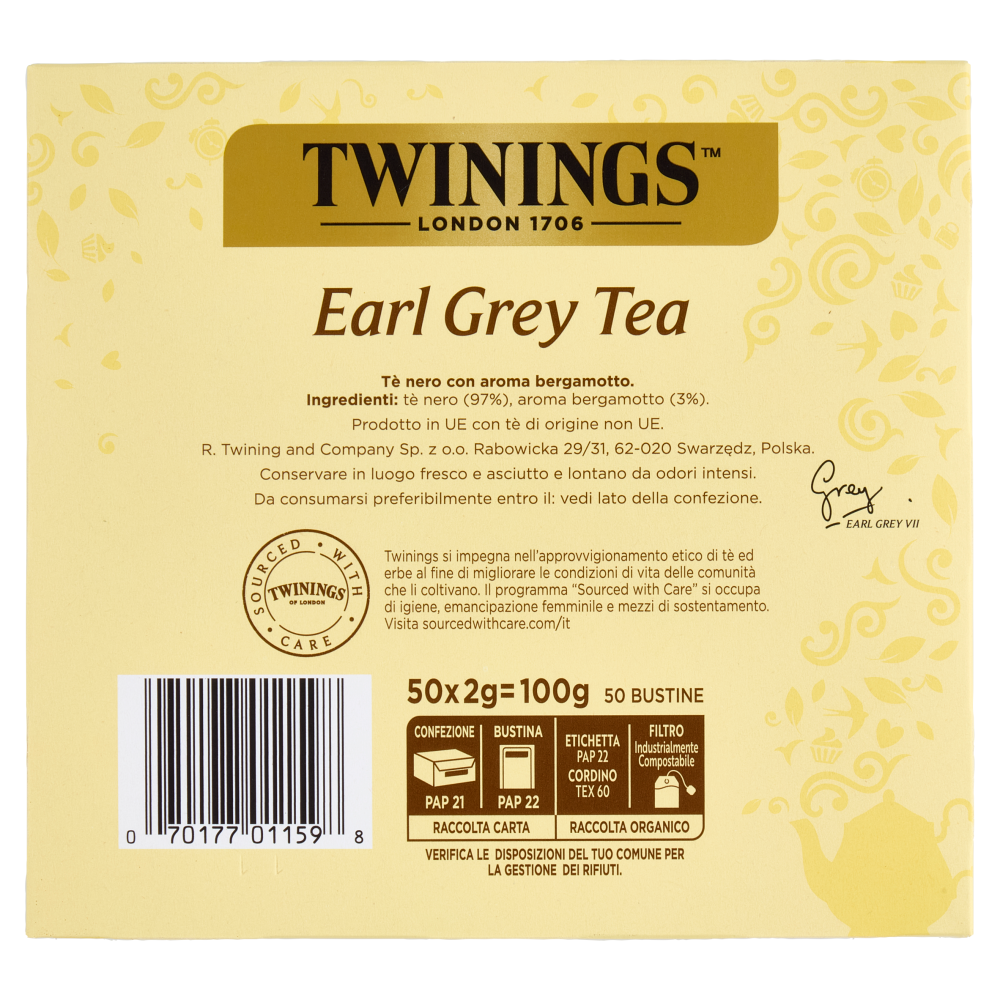 Twinings Classics Earl Grey Tea 100 G | Carrefour