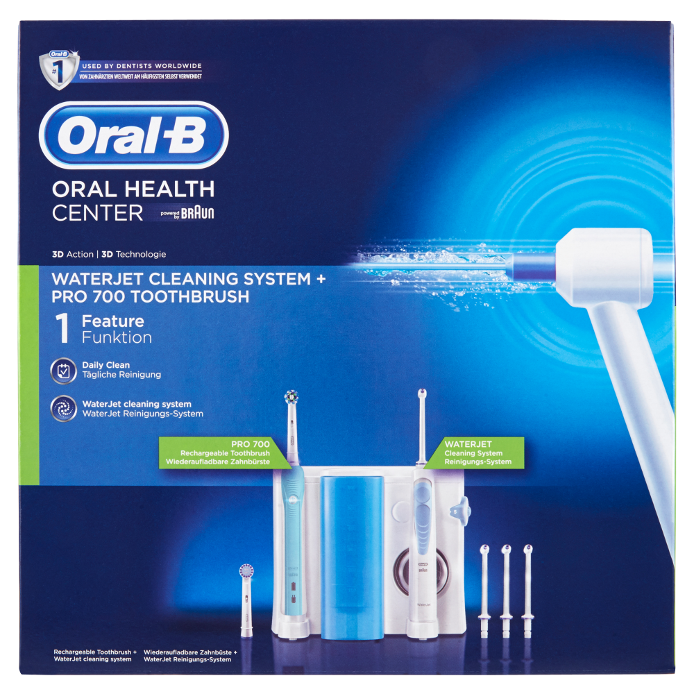 Accessori igiene orale Oralb water jet ed15 testina per spazzolino  elettrico con beccuccio idropulsore 4 pezzi