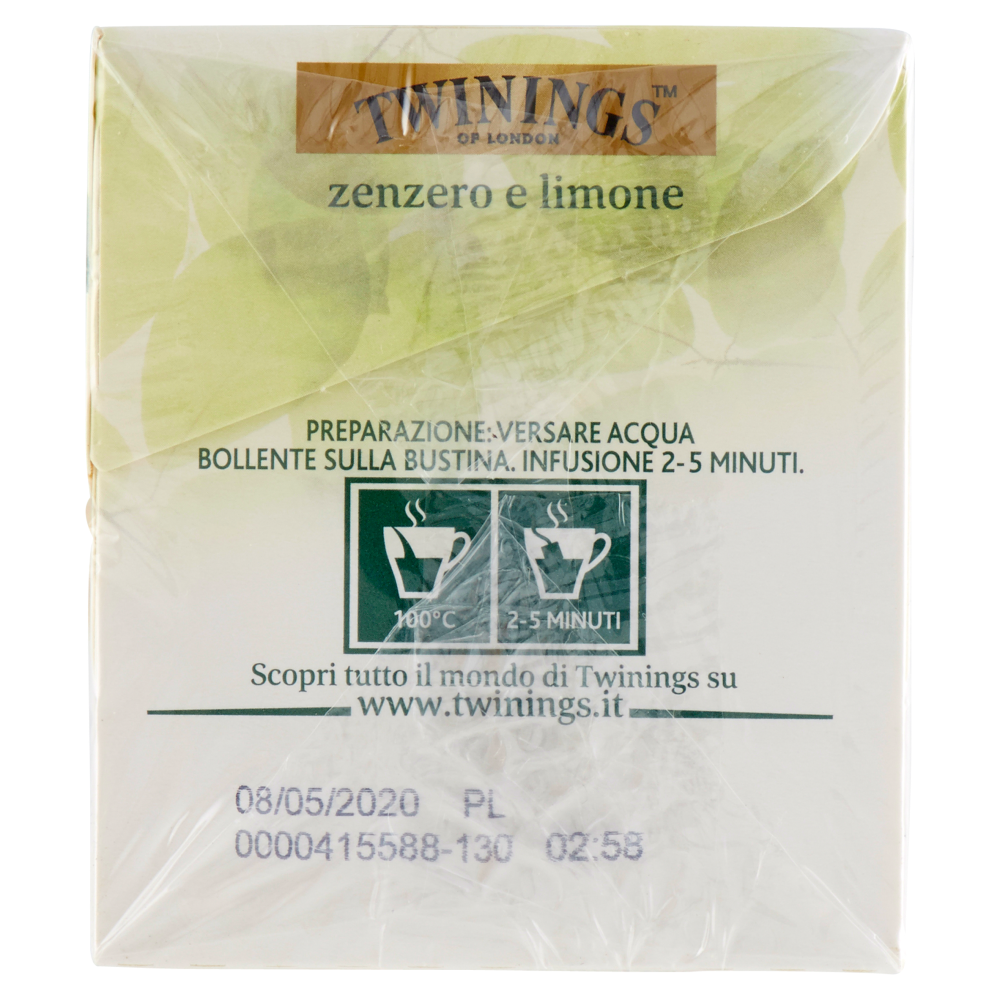 Infuso aromatizzato Zenzero e Limone – Twinings Italia