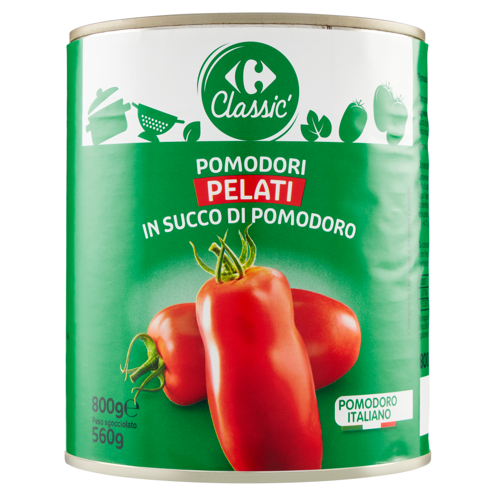 Pomodori Pelati Interi in Succo 400 gr - Gusto Puro - Gusto Sele