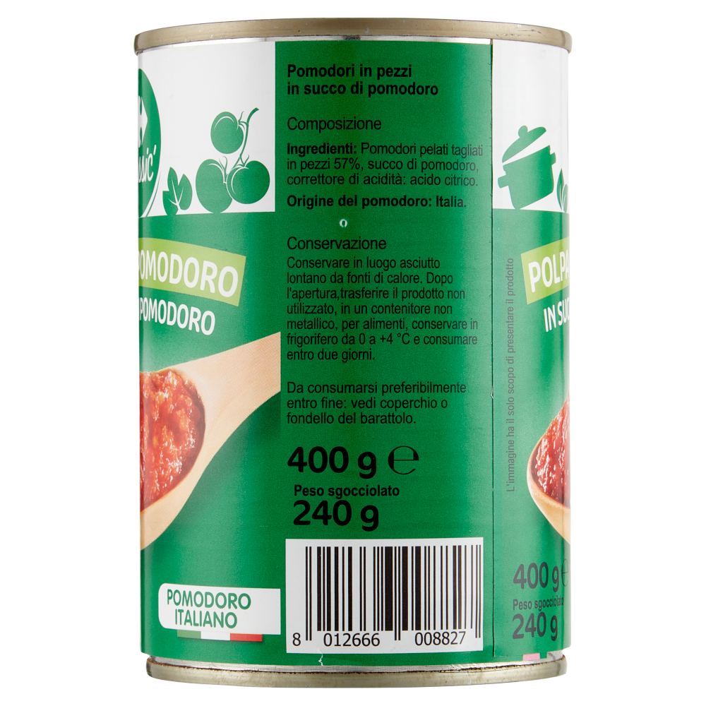 Carrefour Classic Polpa di Pomodoro in Succo di Pomodoro 400 g