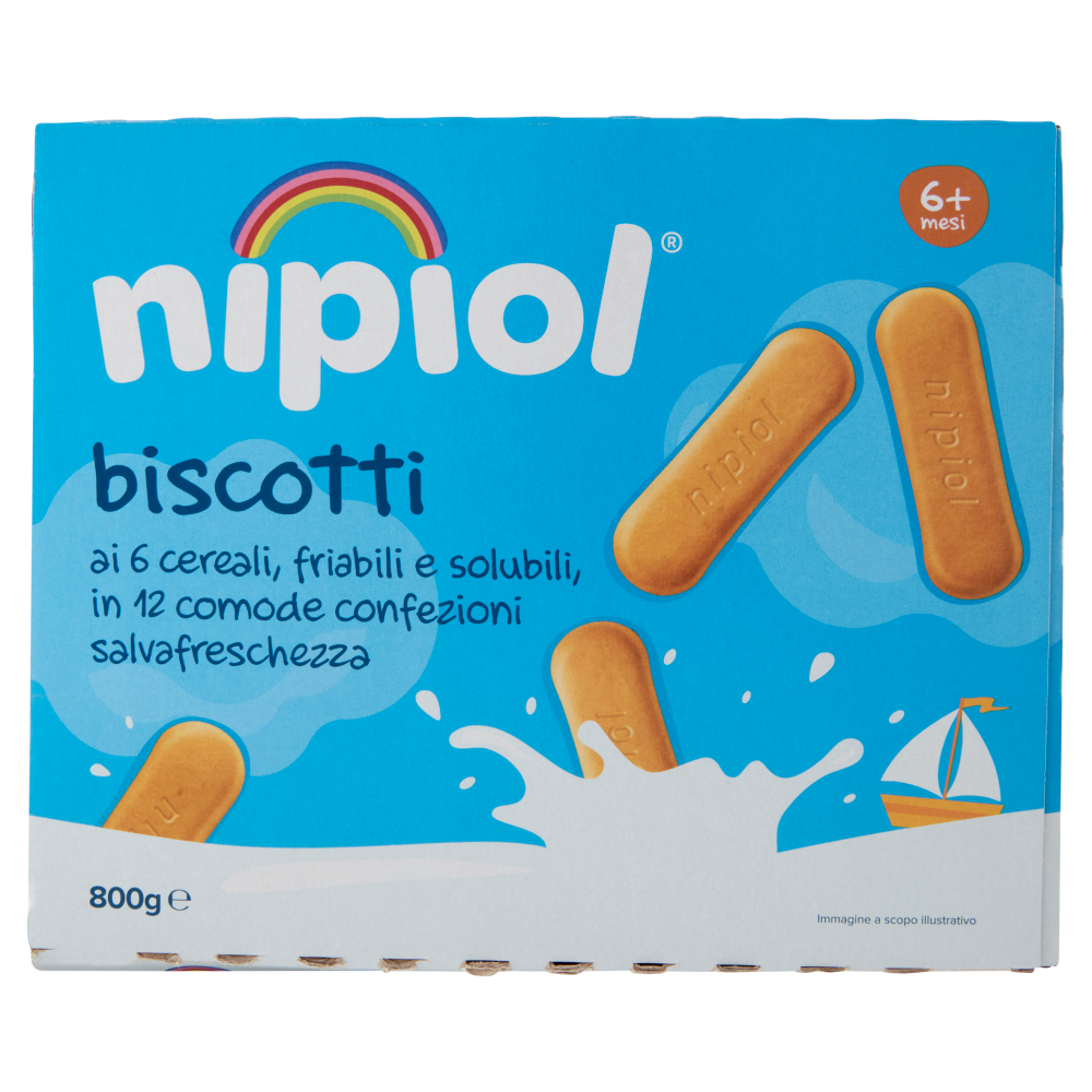 nipiol biscotti ai 6 cereali 800 g