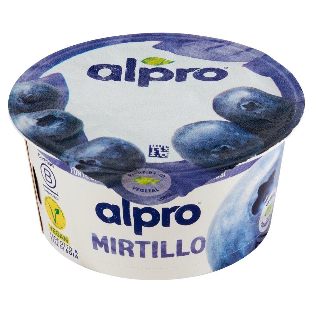 ALPRO, Alternativa Vegetale allo Yogurt, Soia fermentata al Mirtillo, 135g