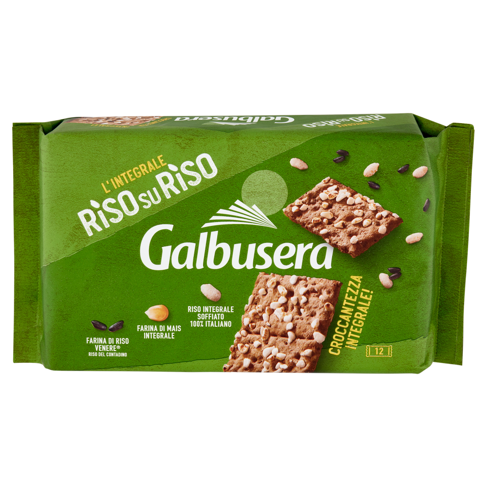 Galbusera RisosuRiso Croccantezza Integrale! 12 x 31,7 g