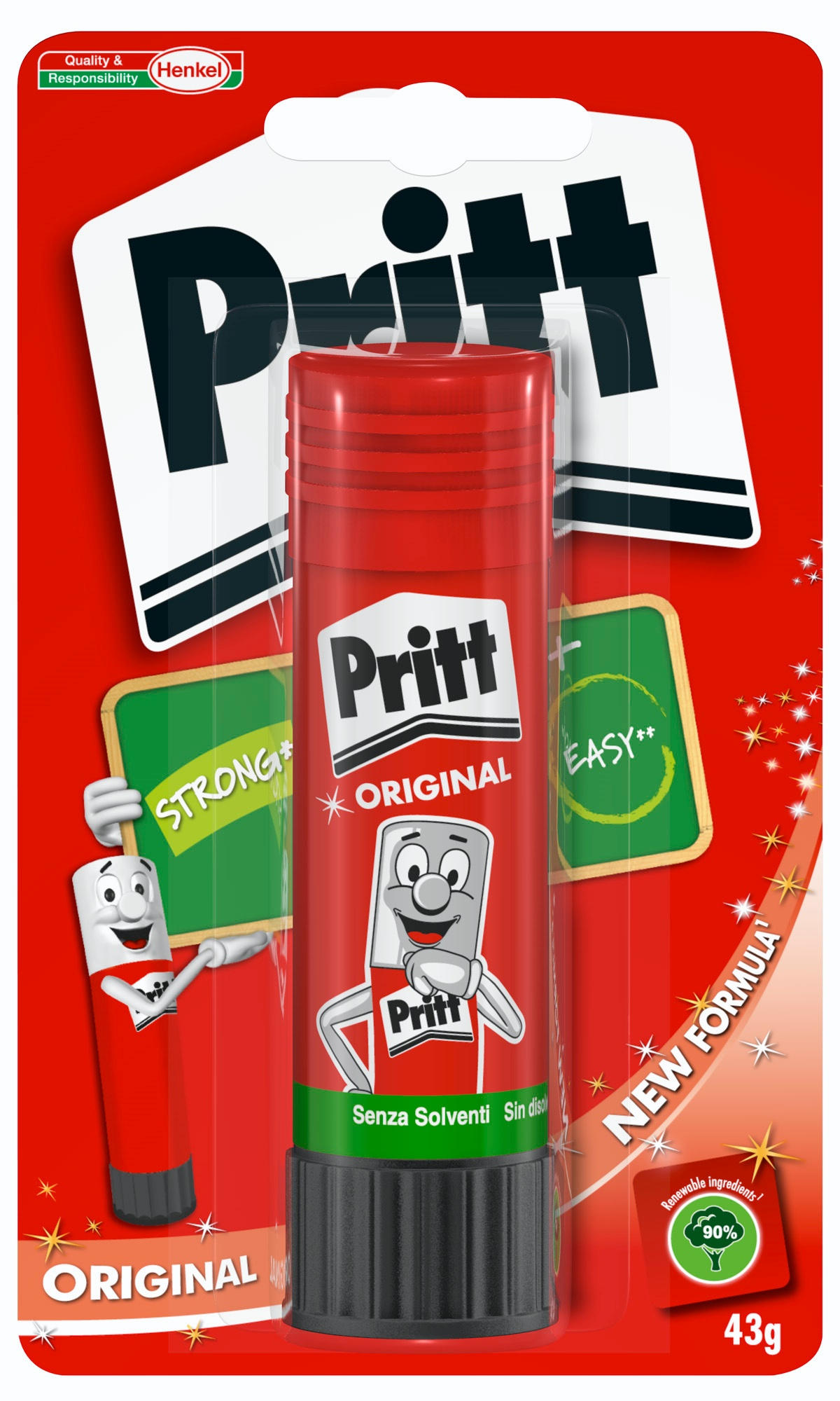 PRITT Colla Stick, 43 g (confezione 4 +1 pezzi) - Colle Stick