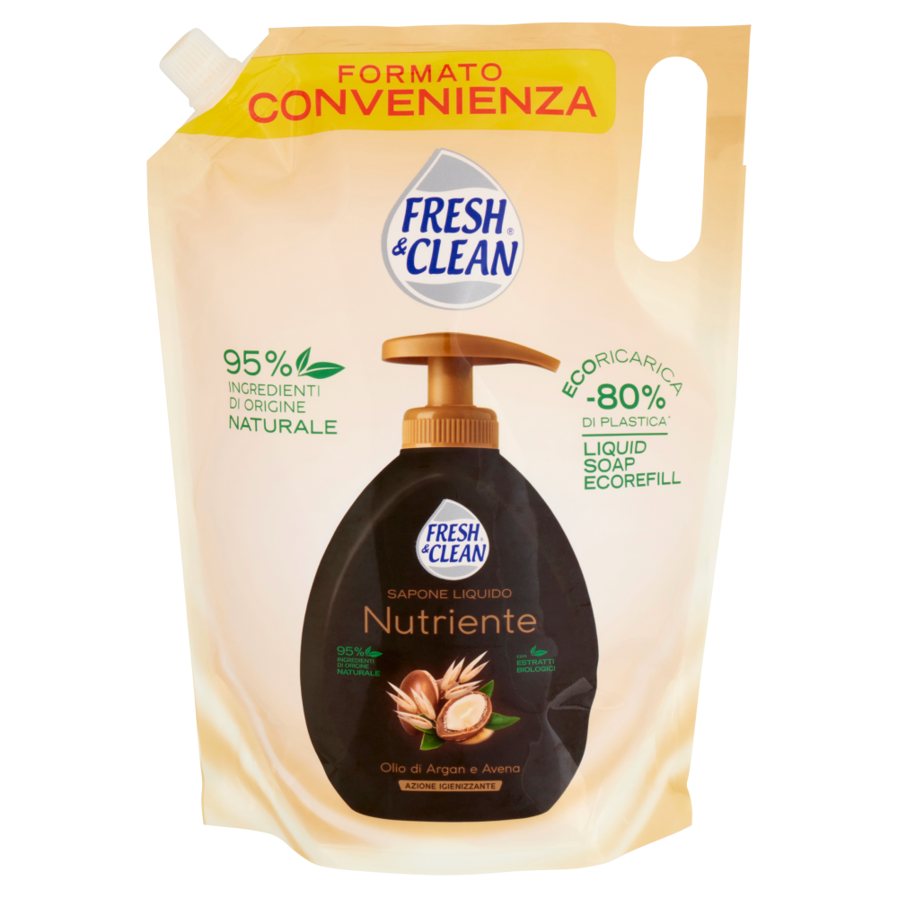 Fresh Clean Sapone Liquido Nutriente Olio Di Argan E Avena