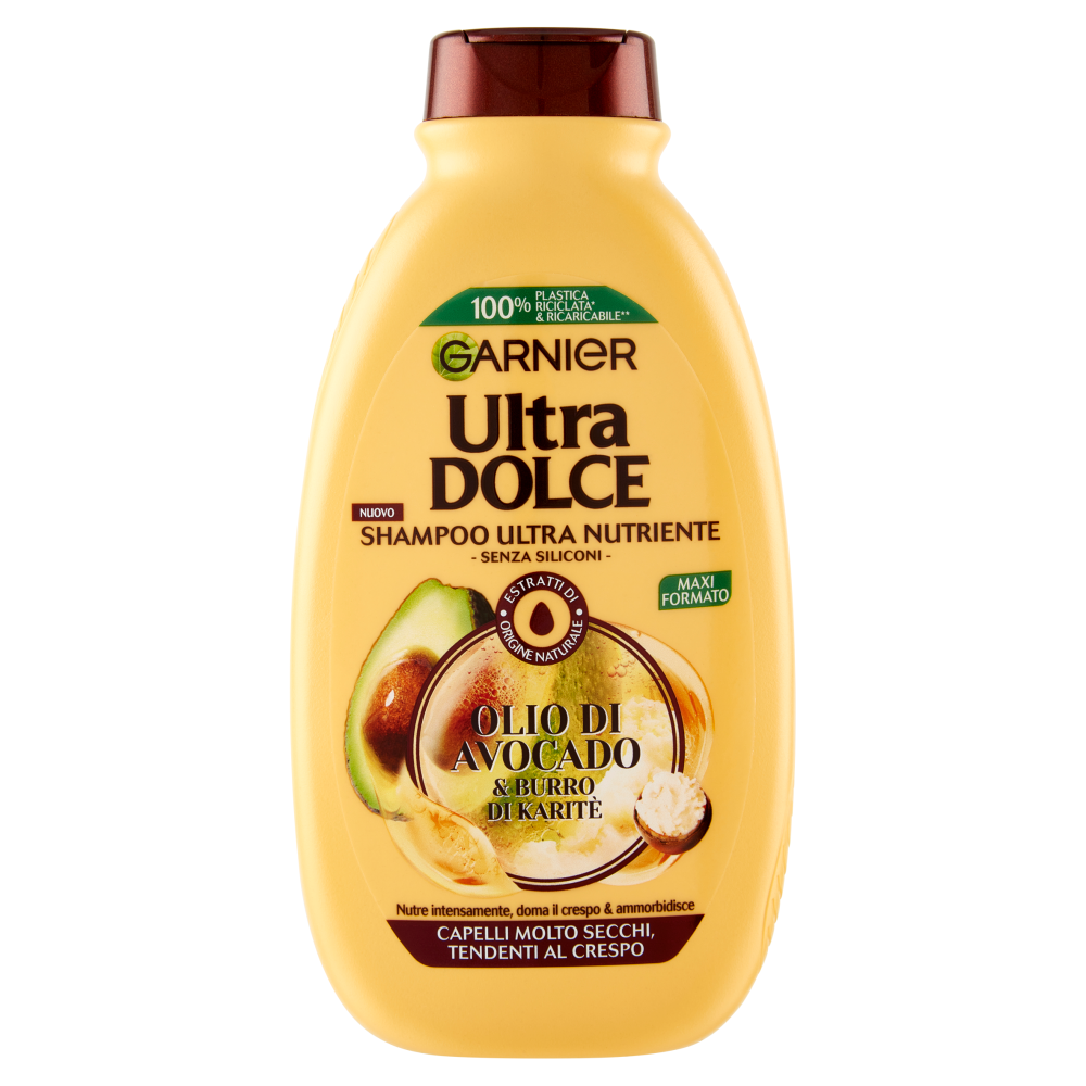 Garnier Ultra Dolce Shampoo all'olio di Avocado e burro di