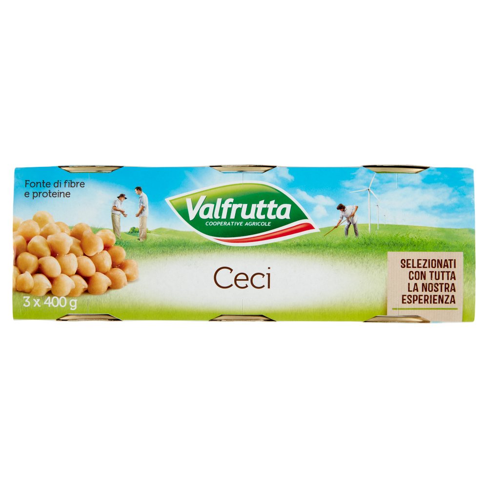 Valfrutta Ceci Italiani 3 x 400 g