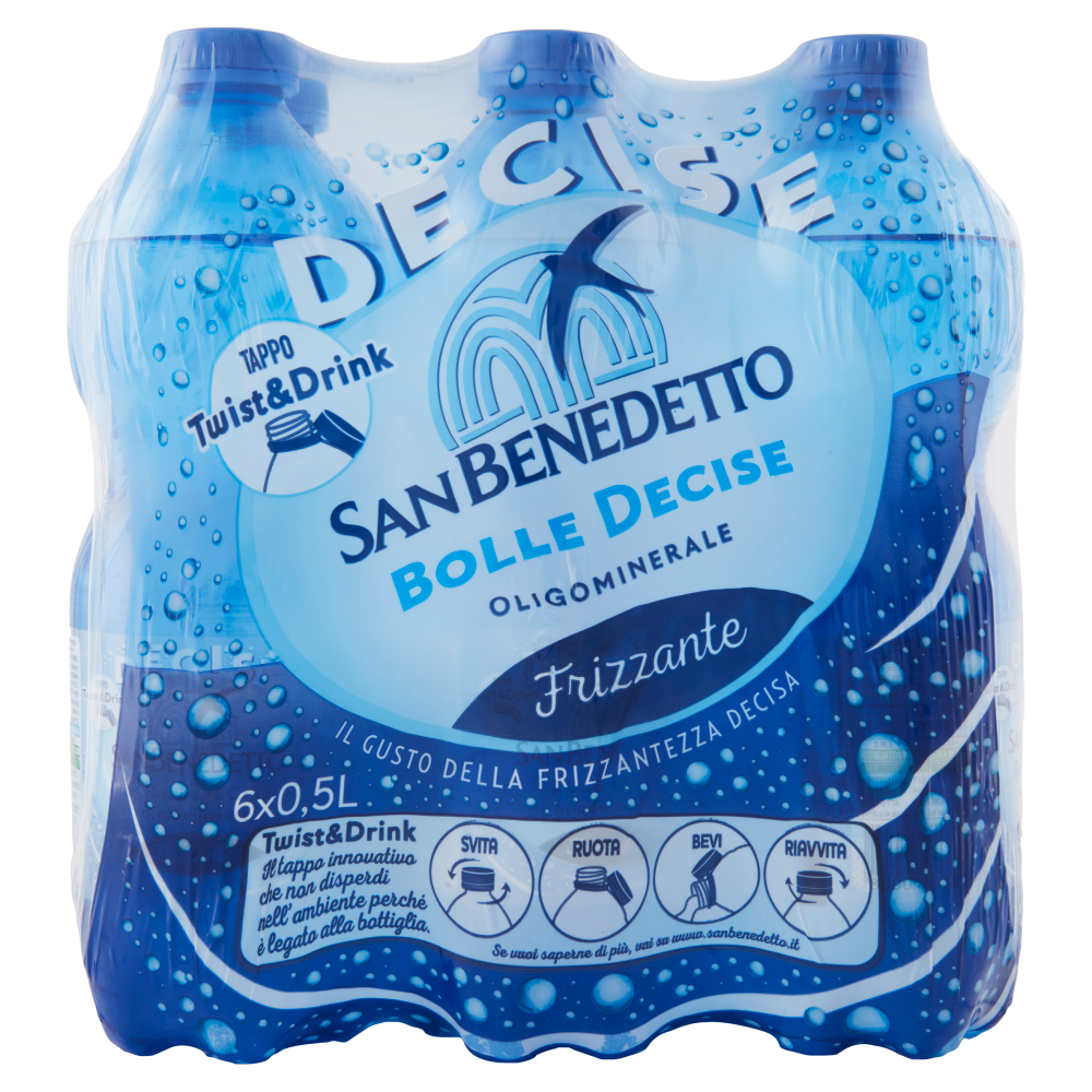 San Benedetto 1,5L Gassata pet (6 bottiglie)