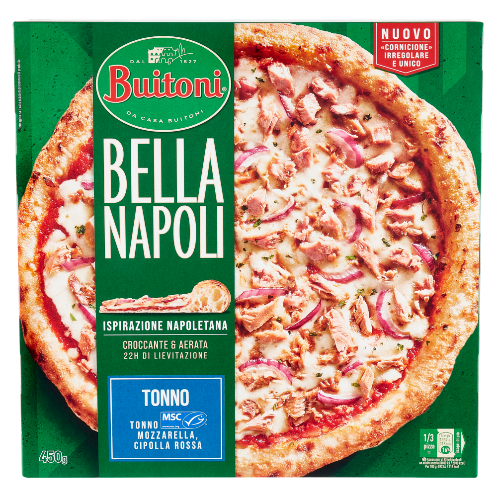 BUITONI Bella Napoli Tonno Pizza Surgelata (1 Pizza) 450g | Carrefour