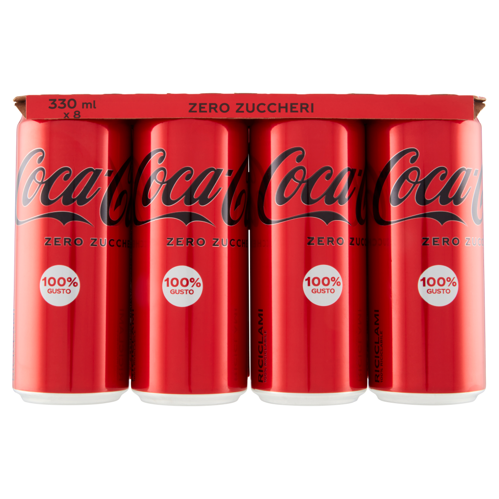 COCA-COLA Zero Zuccheri Lattina 8 x 330 ml