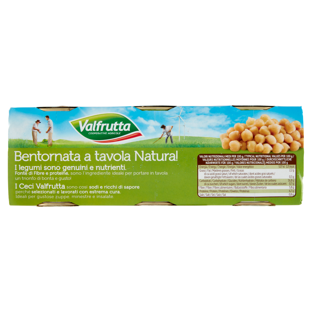 Valfrutta Ceci Italiani 3 x 400 g