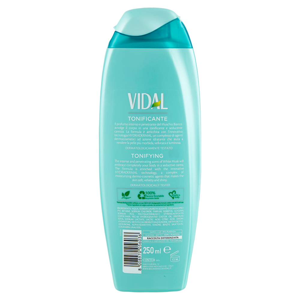 Vidal White Musk Docciaschiuma Muschio Bianco 250 ml