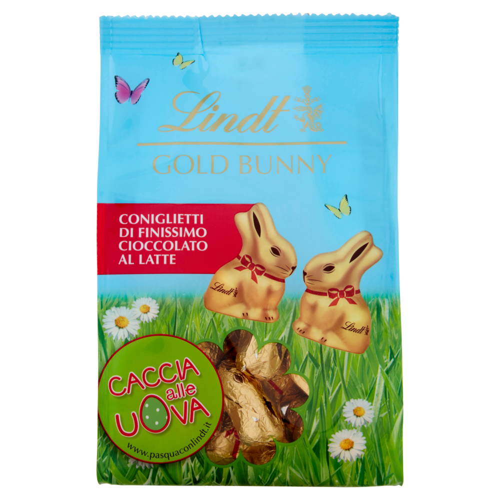 Lindt Gold Bunny Coniglietto Pasqua Cioccolato Al Latte Sacchetto 140g